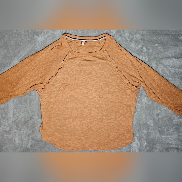 Pilcro Pullover Sweater by Anthropologie Comfortable Knit Top Size L Rust Orange - Picture 1 of 12